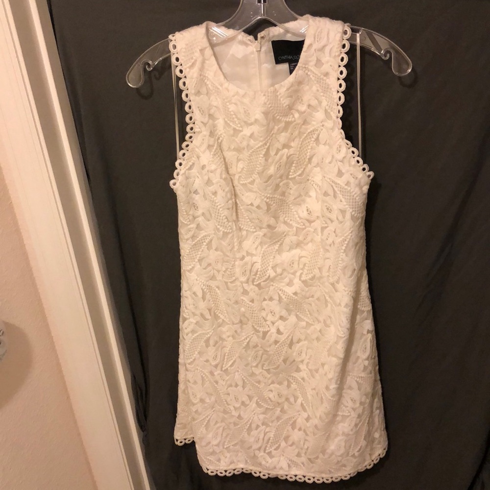 Cynthia Rowley Lace overlay cocktail dress